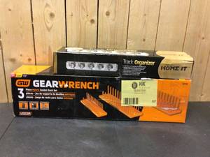 Gearwrench 3 Piece Metric Socket Rack Set - Good Condition - Review all pictures