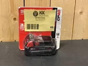 Milwaukee M18 18-Volt 2.0 Ah Lithium-Ion Compact Battery - Good Condition - Review all pictures