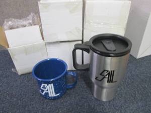 5 Sail Metal Mugs, 13 Sail Travel M...
