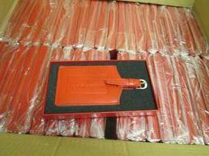 Case of 80 Promo Red Leather Luggag...