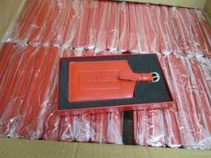 Case of 80 Promo Red Leather Luggag...