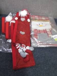 3 Christmas Stockings, Handle Cover...