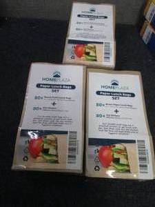 3- 80 ct pks Lunch Bags...