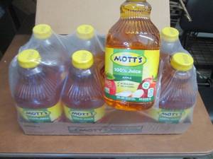 8- 64 oz Bottles Motts Apple Juice...