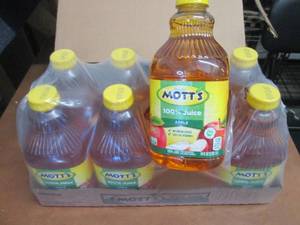 8- 64 oz Bottles Motts Apple Juice...