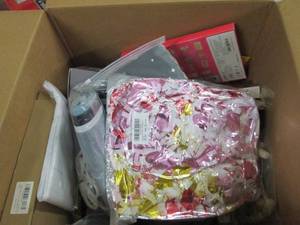 box of shower curtain , small wood ...