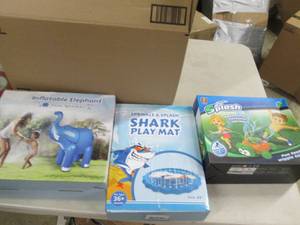 box of 2 6 foot inflatable elephant...