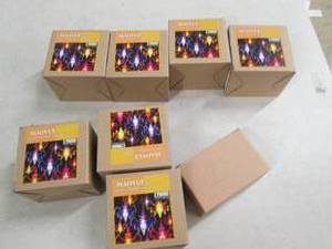 box of 8 led light strings ...