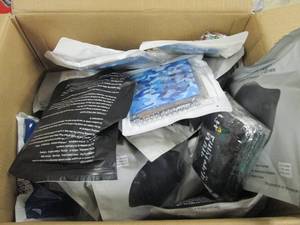 box of neck gaitors and masks ...