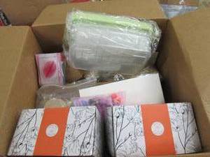 box of candles, ornaments, and more...