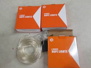 3 sets of 100 led 8 mode rope light...
