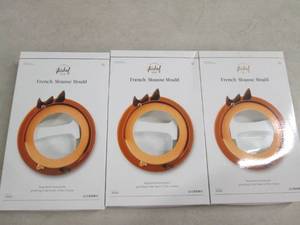 3 french mousse molds ...