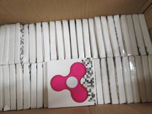 box of fidget spinners ...
