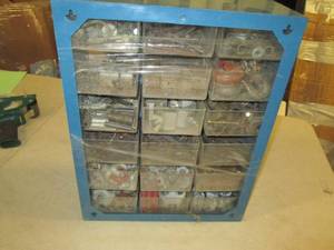 assorted cable clamps, nails , smal...