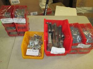 lot of grade 5 bolts, 2x4 hold down...