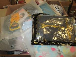box of womens new clothes ...