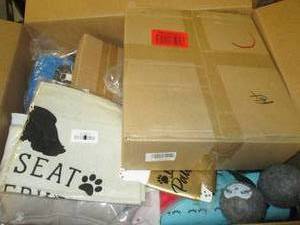 box of pet items ...
