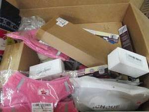 box of pet items ...