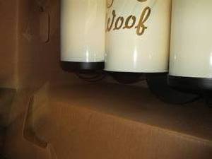 box of 11 pet food containers ...