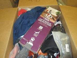 box of pet items ...