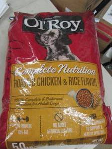 50 pound bag of ol roy complete nut...