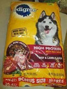 20.4 lbs of pedigree dog food ...