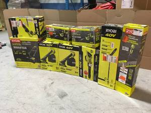 lot 4 image: Lot of Ryobi Lawn Care Items Customer Retuns See Pictures
