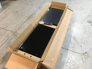 lot 42 image: Ready-to-Assemble 24-Gauge Steel Freestanding Garage Cabinet in Black (30 in. W x 72 in. H x 18 in. D) by Husky Customer Returns See Pictures