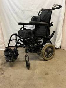lot 24 image: WOW MSRP $3500&nbspQuickie IRIS Manual Tilt In Space Lightweight Wheelchair by Sunrise Medical 19 Seat Width - Good Condition - Has Wear & Tear From Use