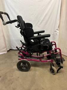 lot 9 image: MSRP $2800 INVACARE SPREE PEDIATRIC TILT IN SPACE WHEELCHAIR - GOOD WORKING CONDITION&nbsp