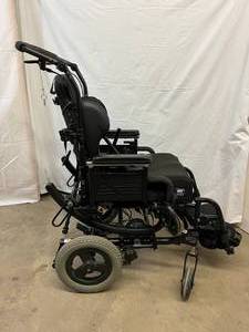 lot 10 image: MSRP $5000 Sunrise Medical Quickie Zippie Iris Tilt In Space Wheelchair - Great Working Condition With Lots Of Extras