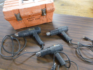 lot 24 image: 3 Electric Heat Guns