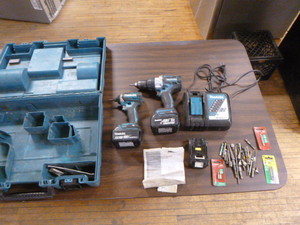 lot 30 image: Makita Drill and Impact Wrench
