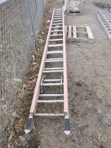 lot 5 image: 36 Foot Fiberglass Extension Ladder