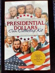 Presidential Dollar Coin Collecting Kit - With 5 Coins