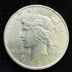 1924 Peace Dollar