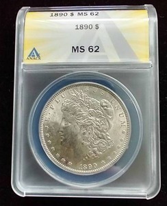 1890 Morgan Dollar - MS62