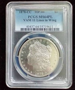 1878-CC Morgan Dollar - MS64PL VAM-11 Variety