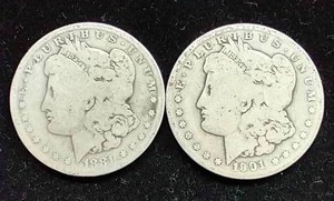 Morgan Dollar 2 Coin Lot