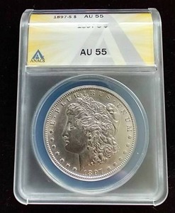 1897-S Morgan Dollar - AU55