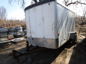 Enclosed 12ft Single Axle Trailer, 2007 ...