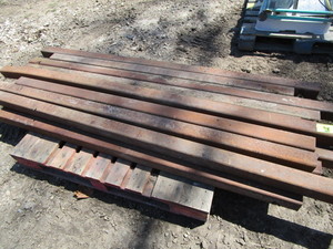 Metal posts  square tubing, 3 x 3...