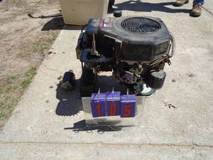 Kohler 16 hp vertical shaft motor. Taken out of a mower with a broken frame. Has been sitting for 2 - 3 years. As shown.