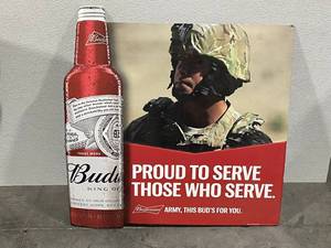 Budweiser Army Sign