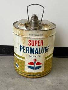lot 29 image: American Oil Company (AMOCO) Metal Oil Can