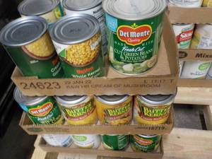 29 Cans Corn, Beans and Potatoes b...