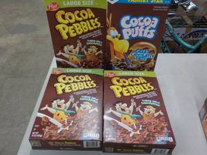 4 Boxes Cereal-all in date...