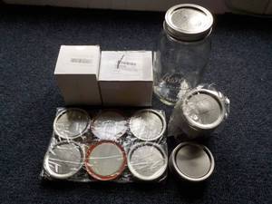 Regular Canning Lids and Kerr jar...