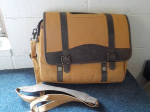 Canvas and Leather Bag 17 x 14...