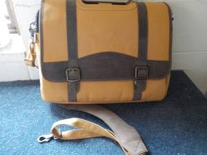 Canvas and Leather Bag 17 x 14...